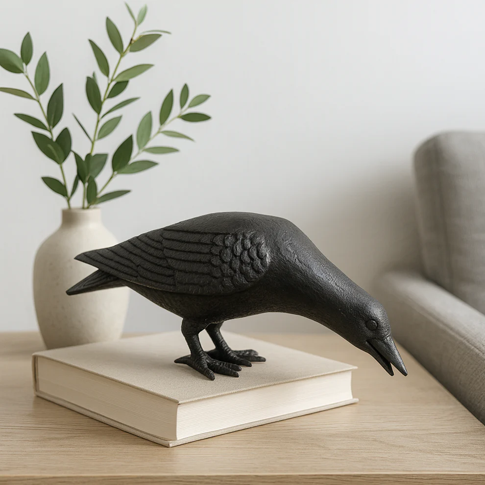 cast iron crow head down