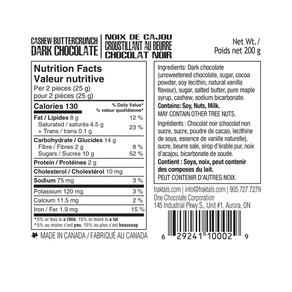fraktals dark choc info