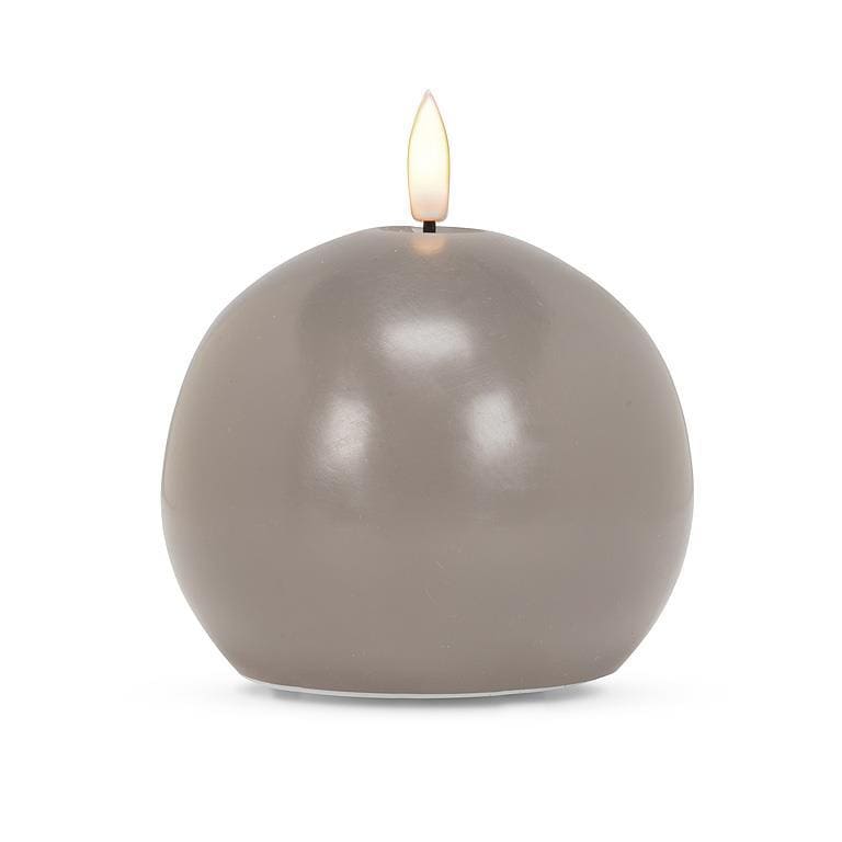 grey ball candle