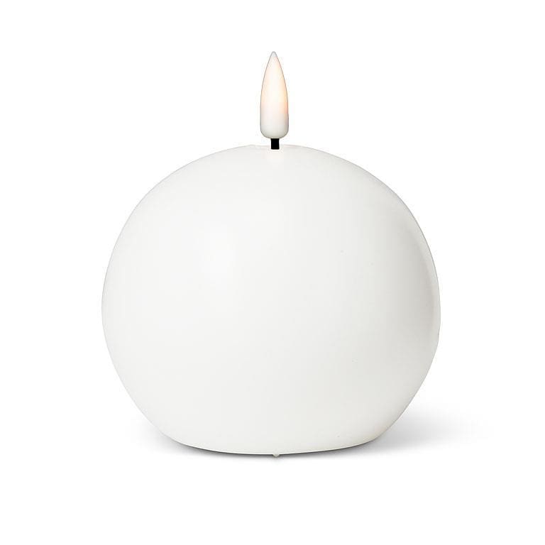 white ball candle