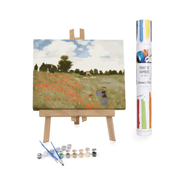 poppies paint by